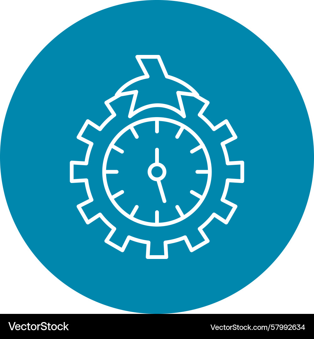Pomodoro technique line multi circle Vector Image
