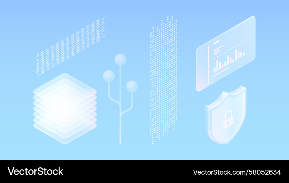Programming workflows data visualization Vector Image