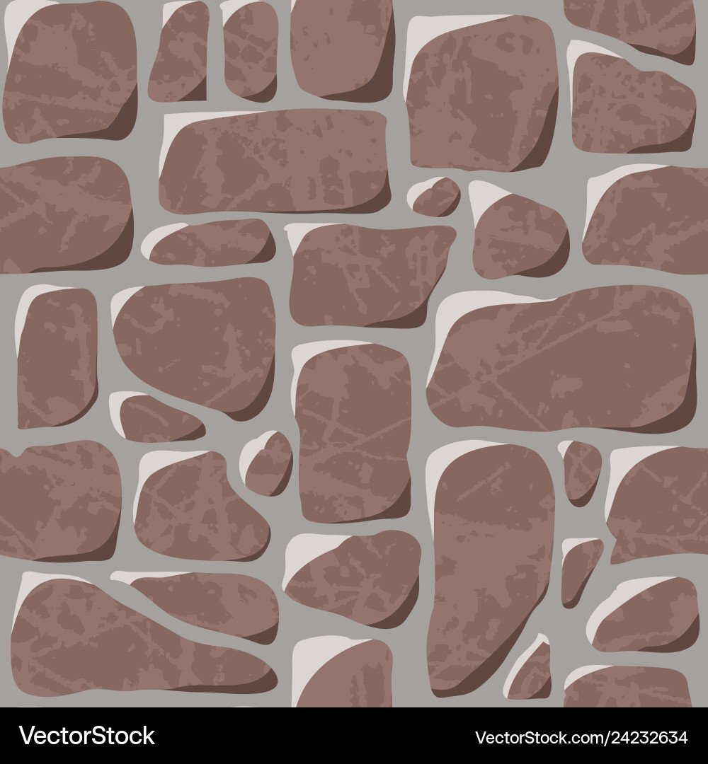 Seamless pattern cobblestone pavement Seamless pattern cobblestone pavement vector image