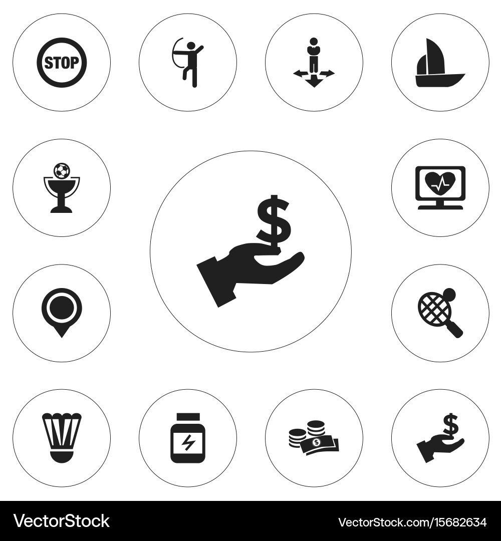 Set of 12 editable complex icons includes symbols vector image