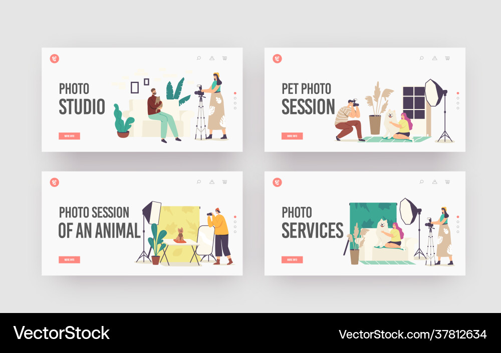Studio photo session domestic animals photography Studio photo session domestic animals photography vector image