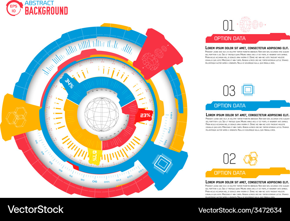 Tech abstract background concept for you design Vector Image