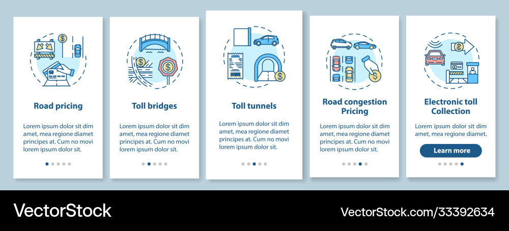 Toolways onboarding mobile app page screen Toolways onboarding mobile app page screen vector image