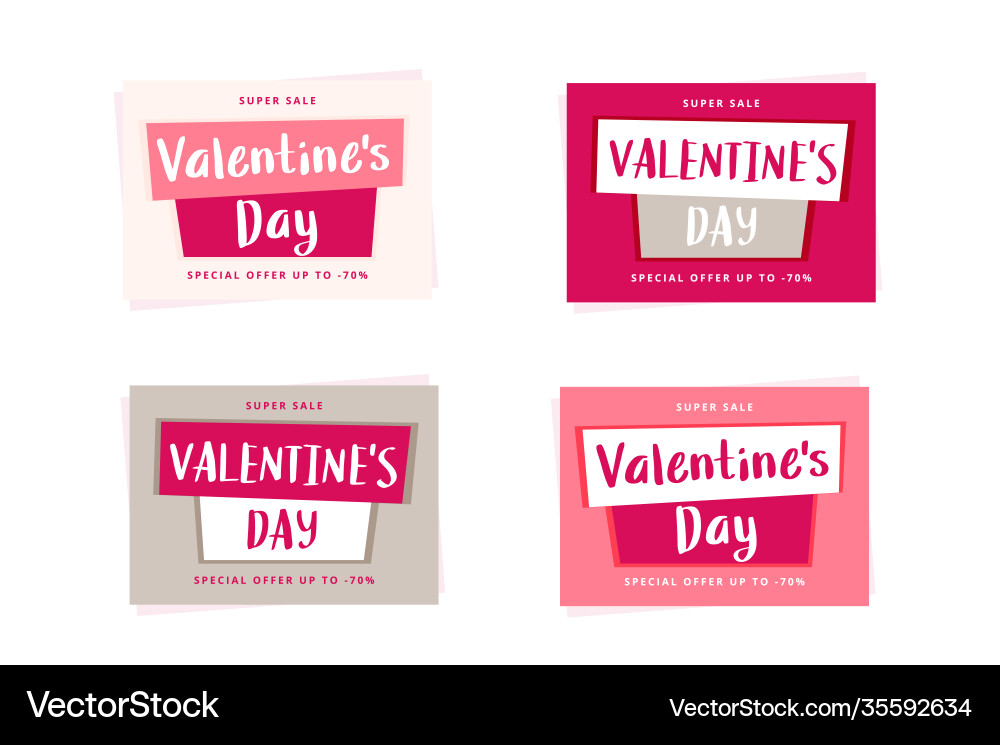Valentine s Tag Verkauf Etikett Vorlage mit Hand Valentine s Tag Verkauf Etikett Vorlage mit Hand Vektorbild