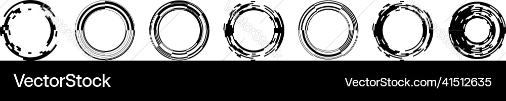 Abstract gui ui geometric circle element Abstract gui ui geometric circle element vector image