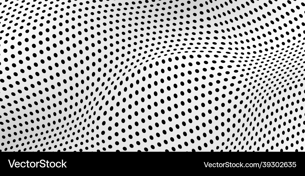 Abstract wave dot halftone pattern grid paper Abstract wave dot halftone pattern grid paper Vector Image