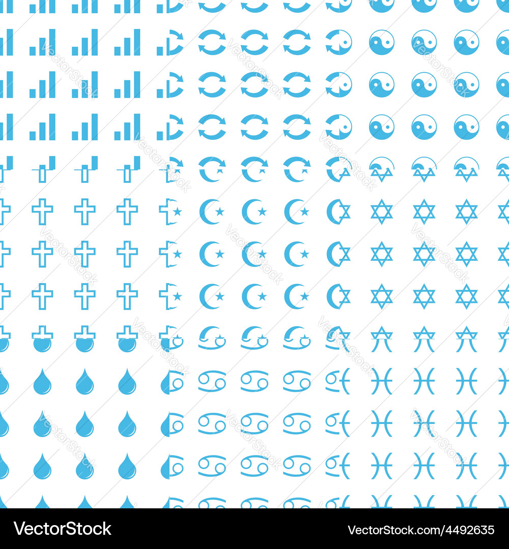Big seamless pattern set vector image