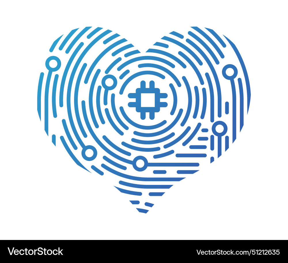 Concept network and cyber security in fingerprint Concept network and cyber security in fingerprint vector image