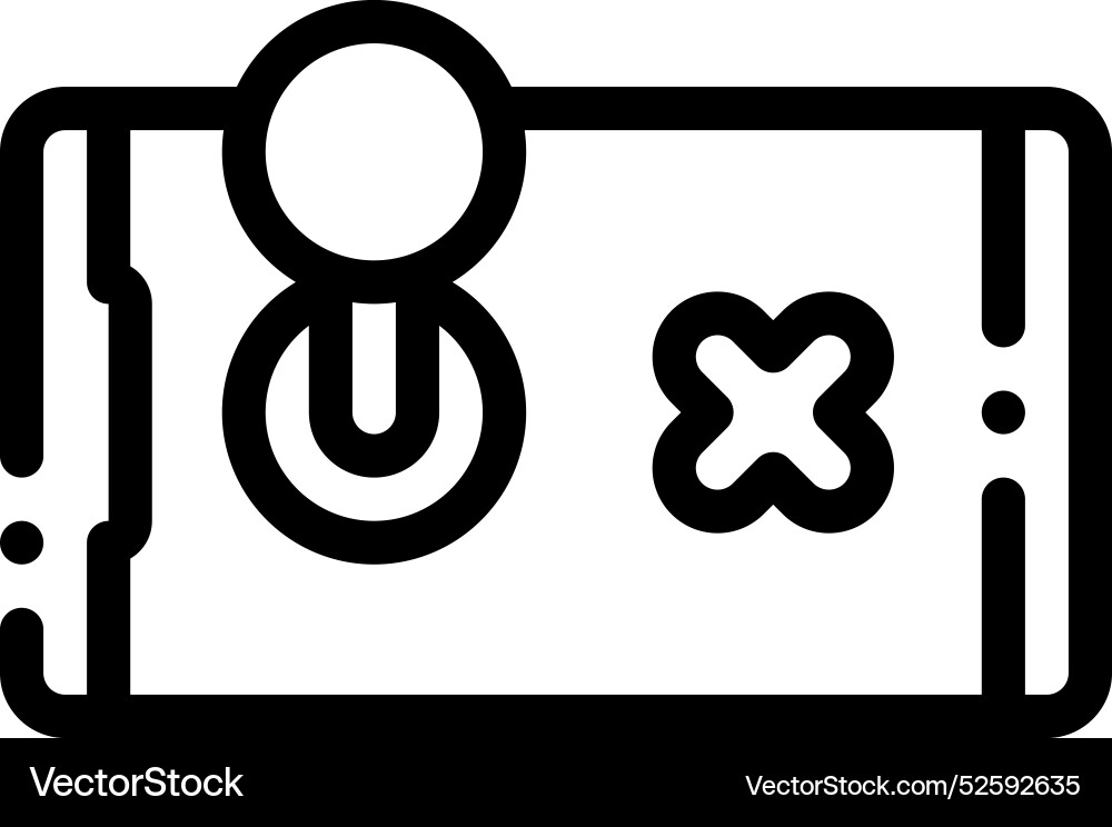 Controller icon thin linear style design isolated Controller icon thin linear style design isolated vector image