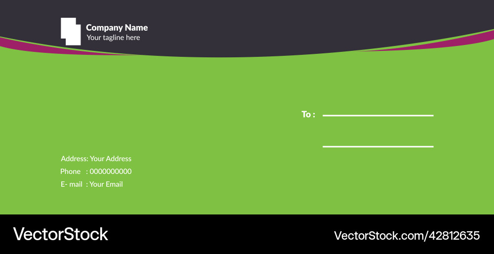 Dl envelope design vector image