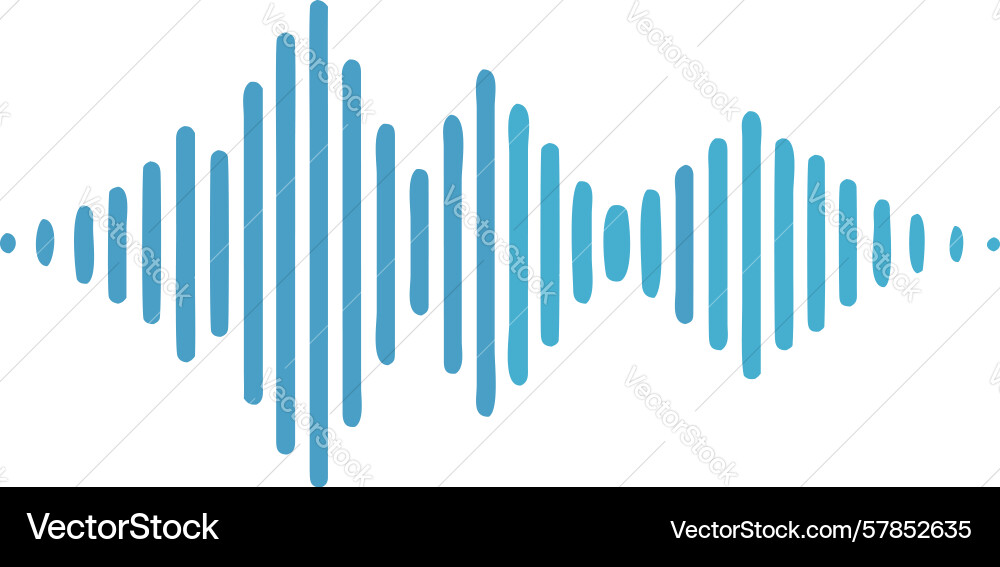 Dynamic soundwave pattern abstract audio Vector Image