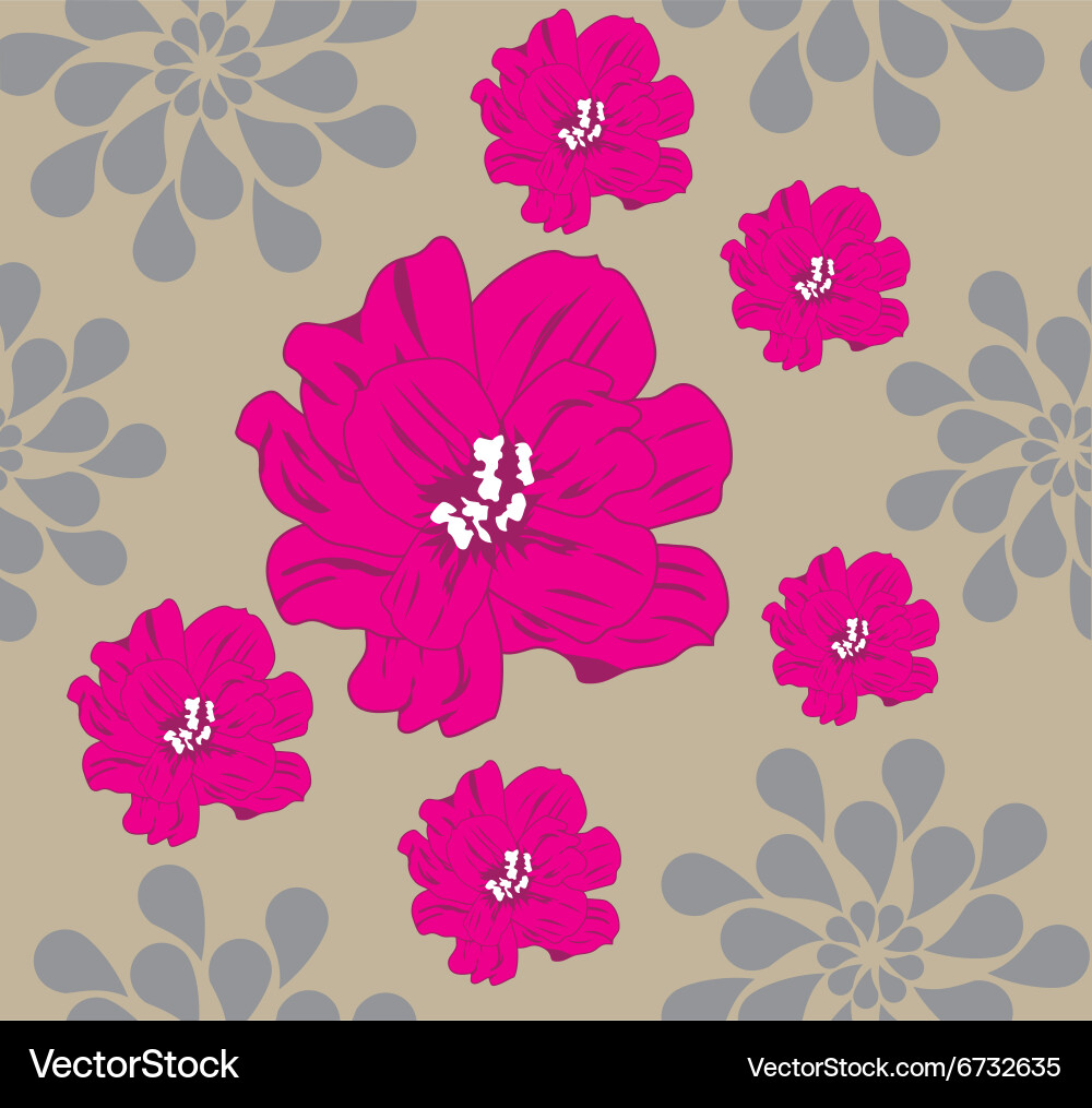 Loral pattern background vector image