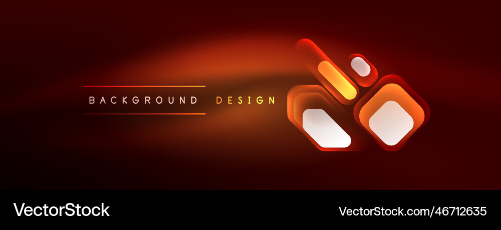 Neon lines squares and round shapes abstract Neon lines squares and round shapes abstract Vector Image
