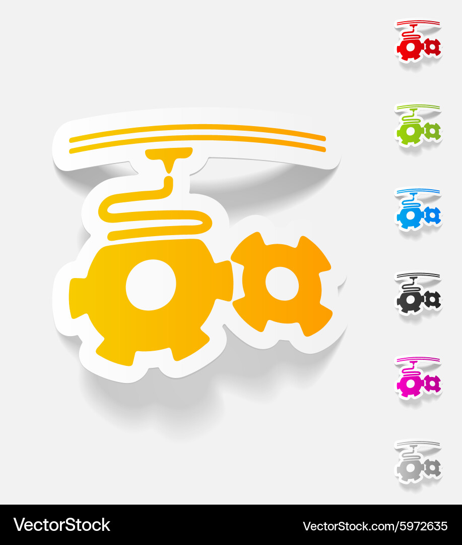 Realistic design element three d printer Vector Image