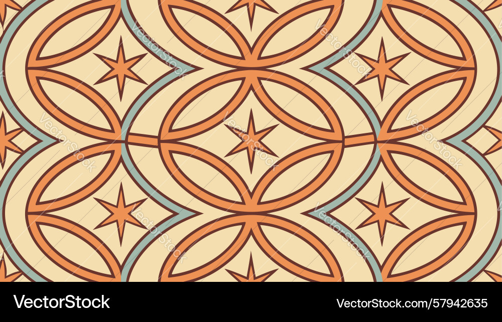 Retro Circles Seamless Pattern Vector Image