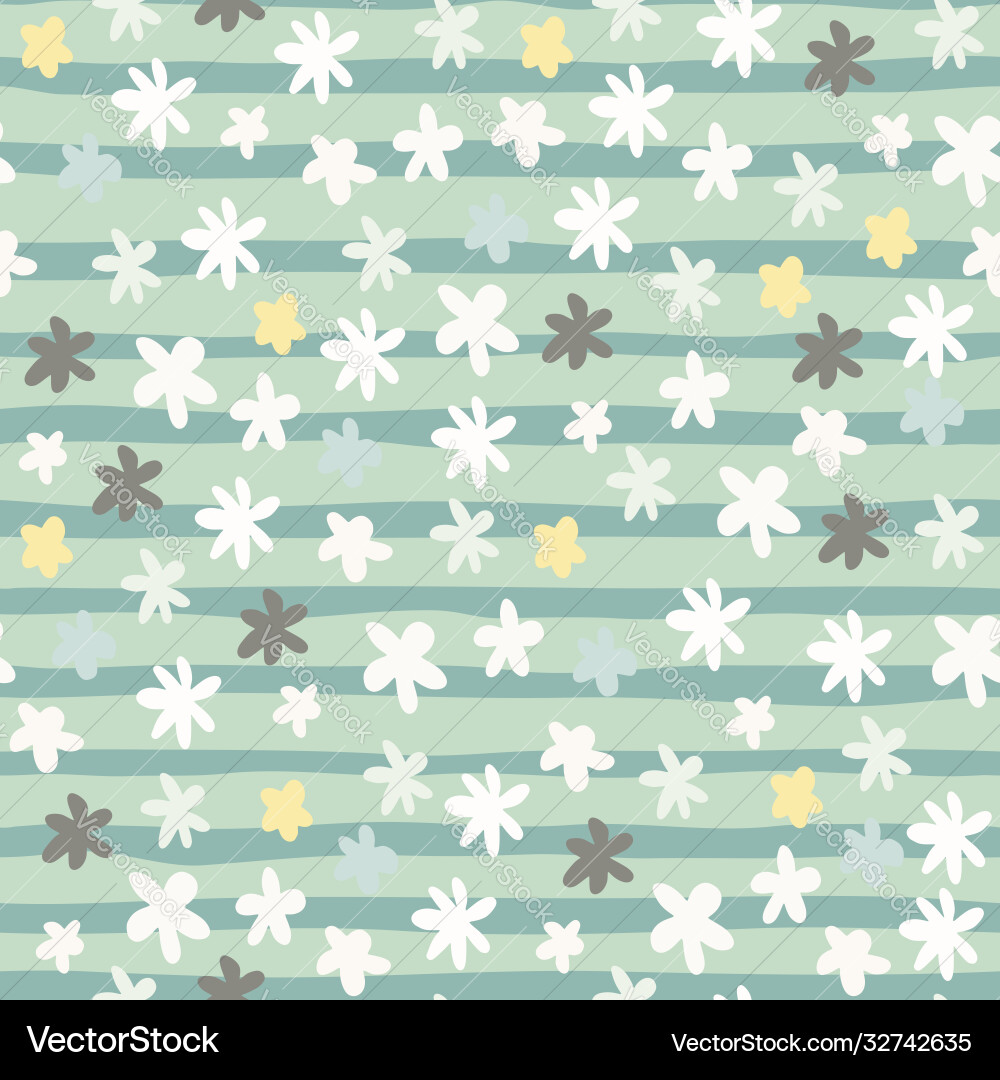 Seamless pastel pattern with botanic abstract Seamless pastel pattern with botanic abstract vector image
