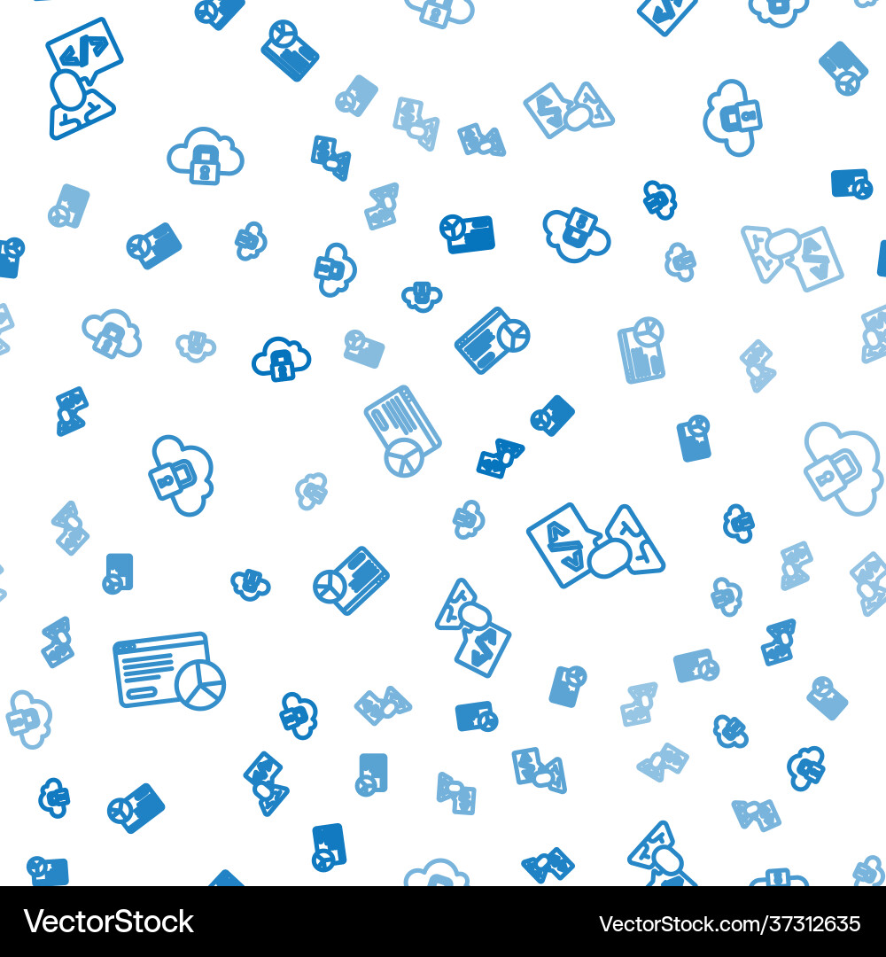 Set line website statistic front end development Set line website statistic front end development vector image