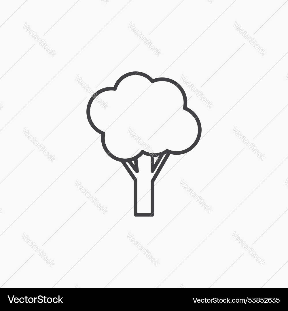 Tree icon set Vector Image