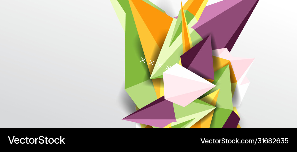 Trendy simple triangle abstract background Vector Image