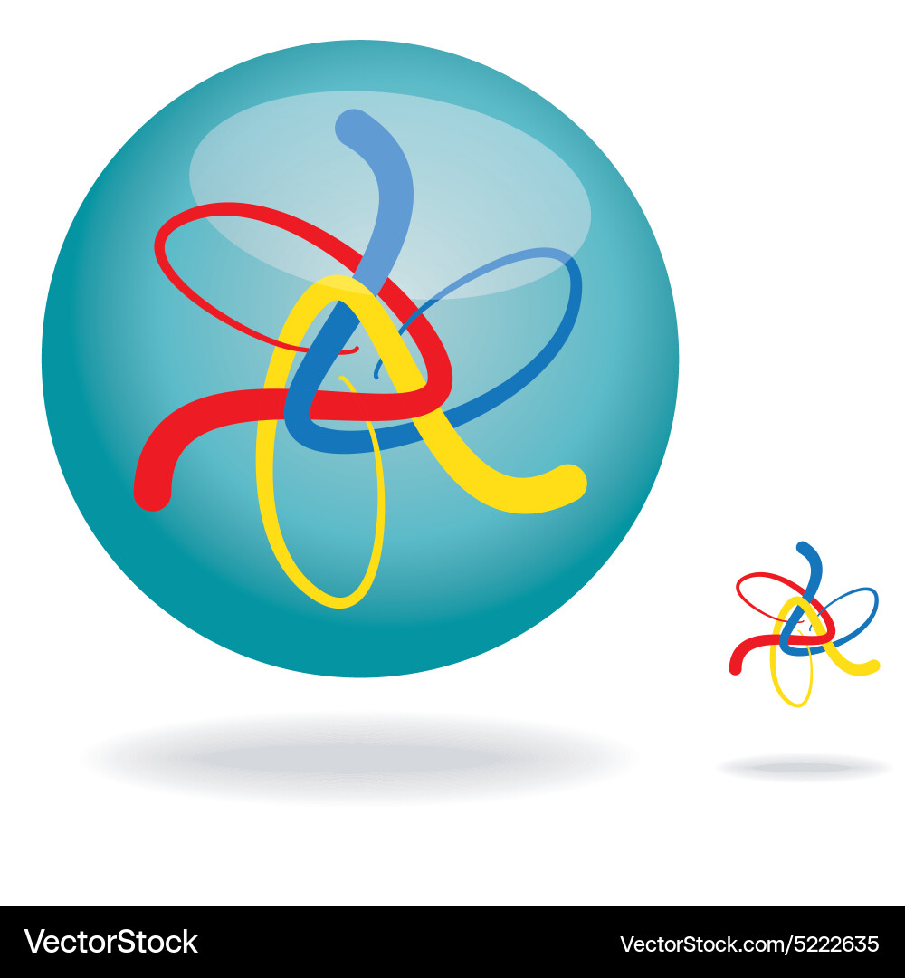 Unique abstract modern graphics design element vector image