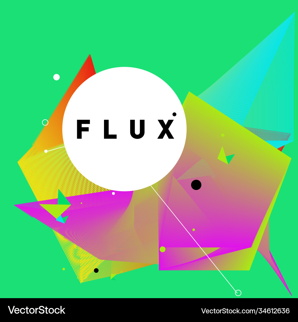 3d colorful wave background dynamic flux effect 3d colorful wave background dynamic flux effect vector image