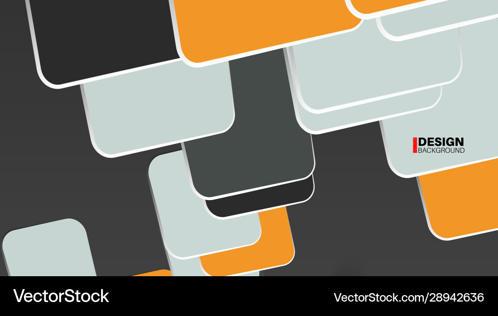 Abstract geometric background overlapping square Abstract geometric background overlapping square Vector Image