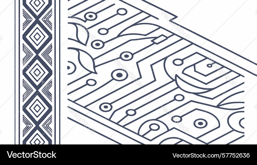 Abstract grid pattern with overlapping lines and vector image