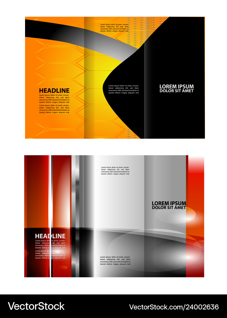 Brochure folder leaflet background block for imag Brochure folder leaflet background block for imag vector image