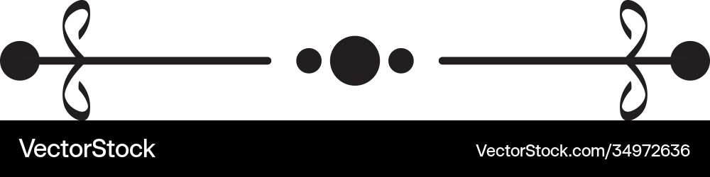 Elegant divider with points style icon Vector Image