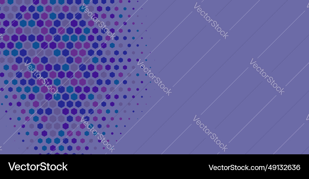 Geometric abstract hexagon multi color background Vector Image