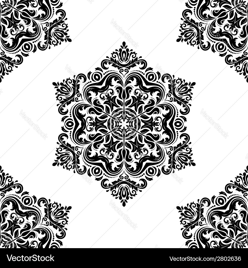 Orient seamless pattern abstract background vector image