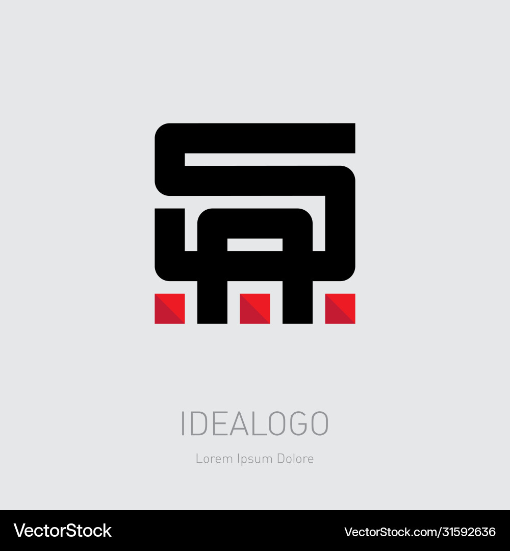 Sa - Initialen oder Logo a und s Monogramm Sa - Initialen oder Logo a und s Monogramm vektorbild