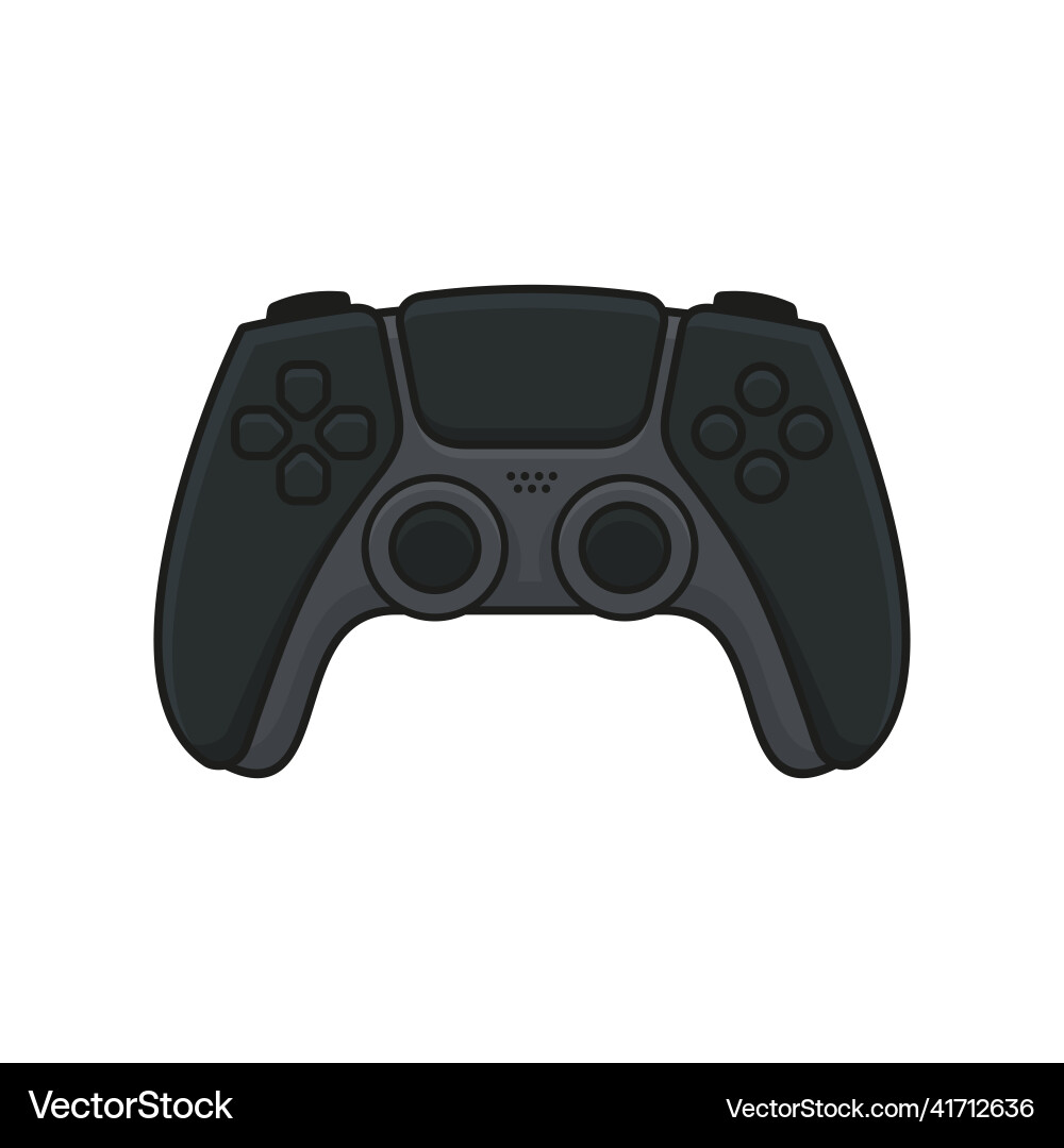 Spiel Controller schwarz Joystick Symbol Gamepad Spiel Controller schwarz Joystick Symbol Gamepad vektorbild