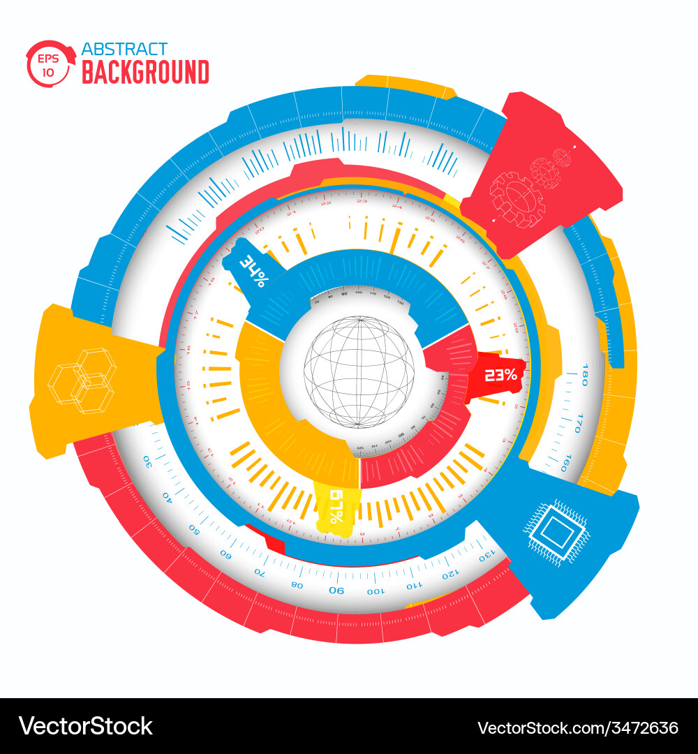 Tech abstract background concept for you design vector image