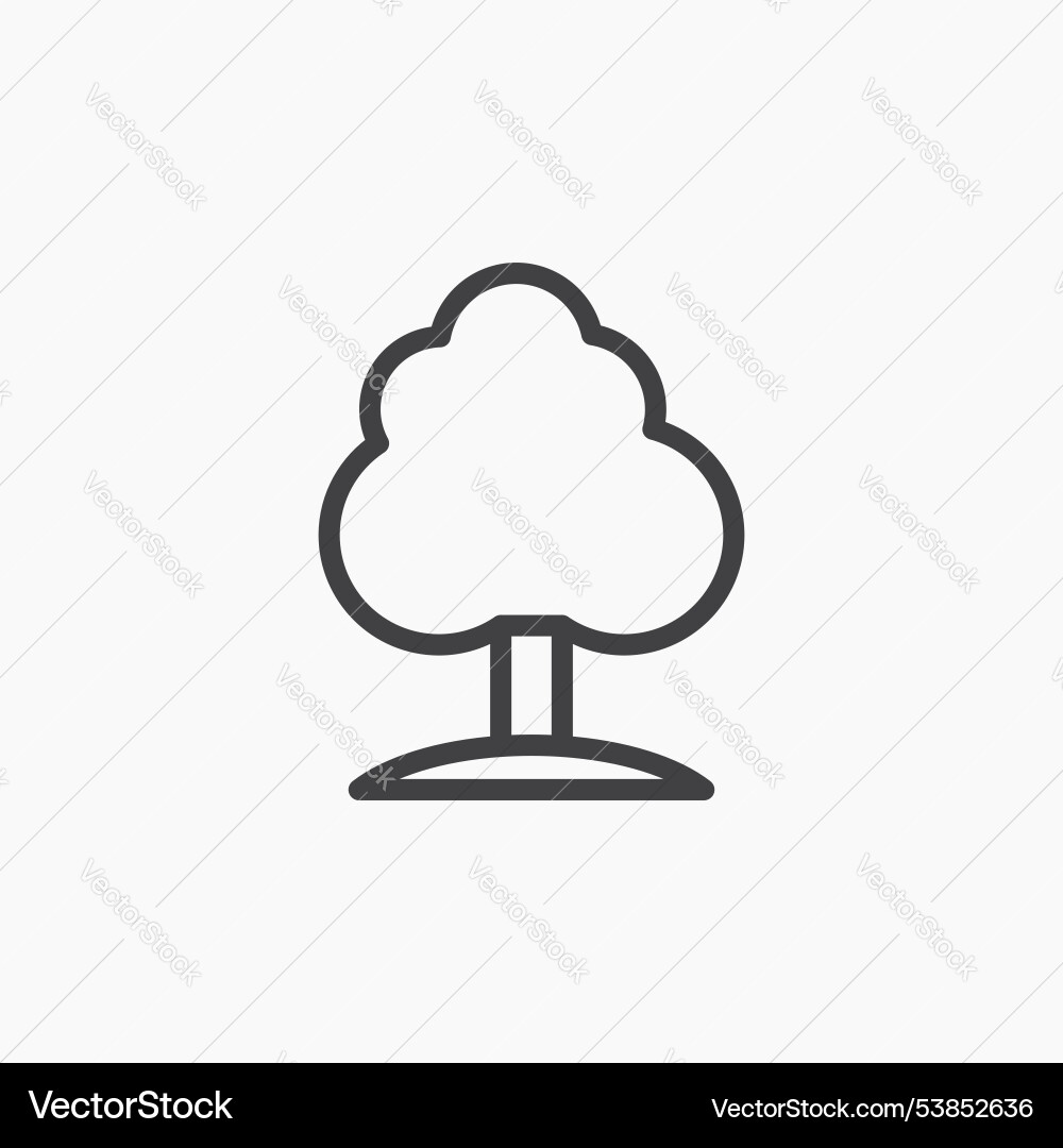 Tree icon set Vector Image