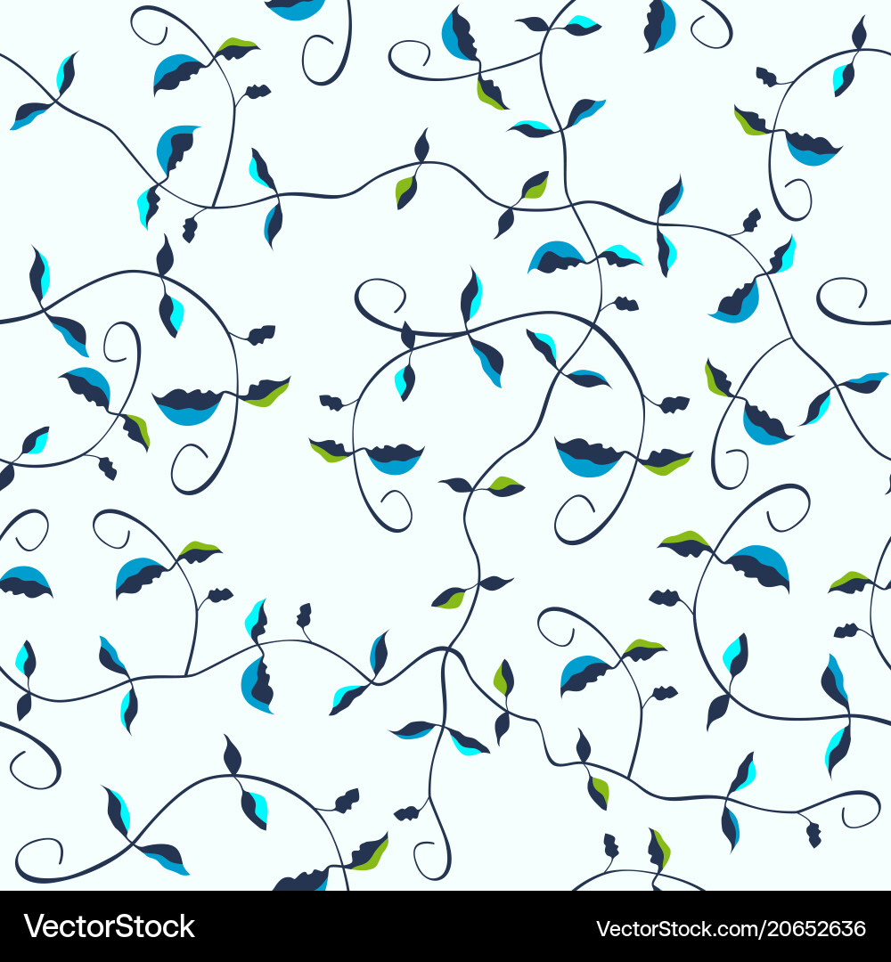 Tropical Liana Pattern Vector Image
