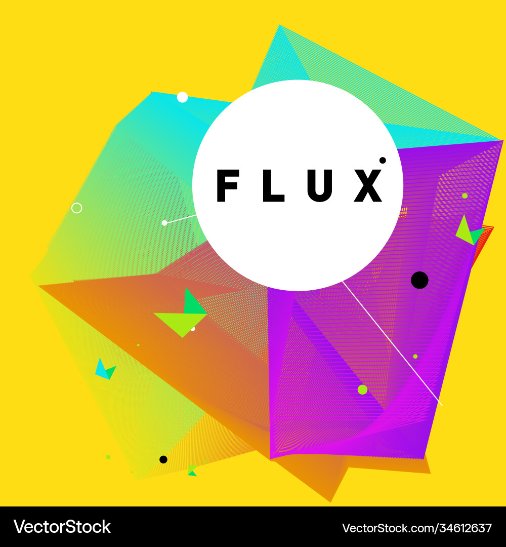 3d colorful wave background dynamic flux effect 3d colorful wave background dynamic flux effect Vector Image