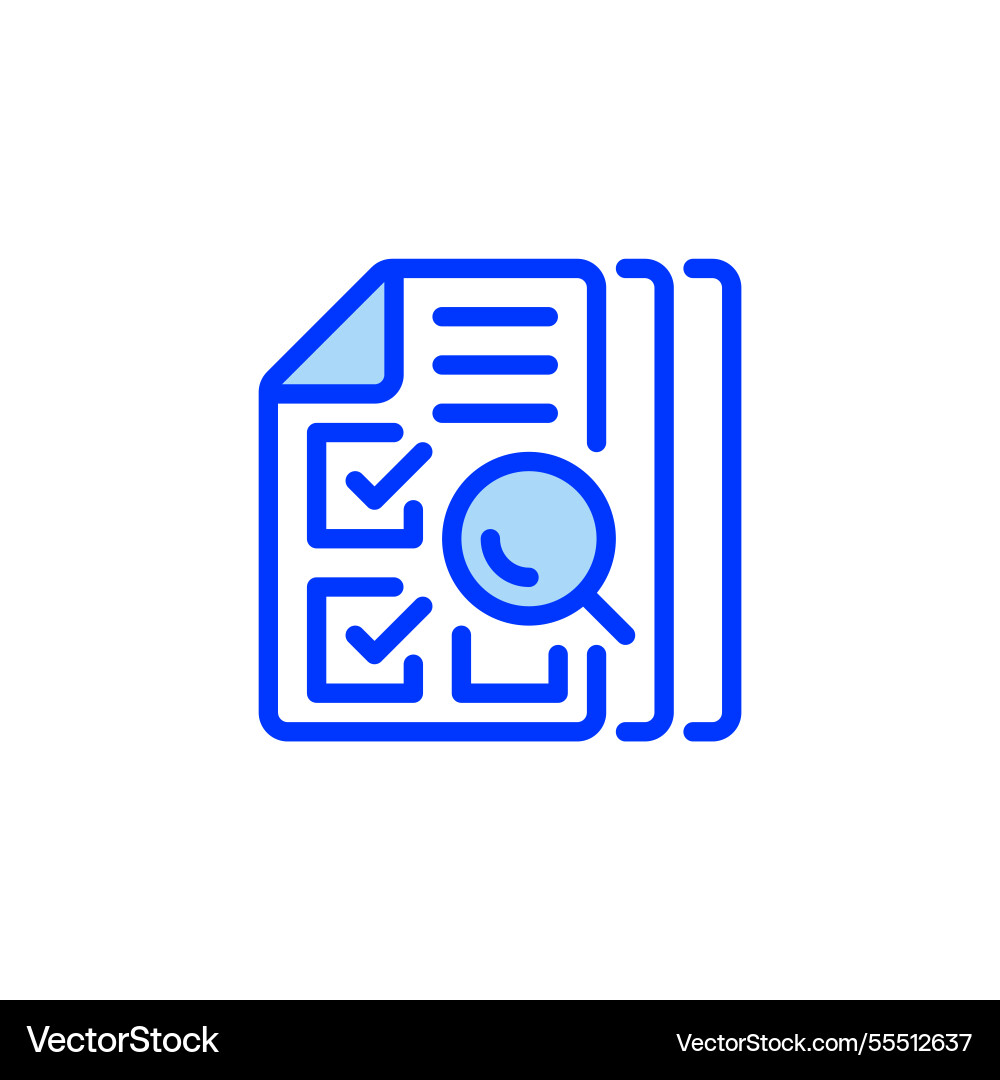 Audit checklist filled line icon linear style Audit checklist filled line icon linear style vector image