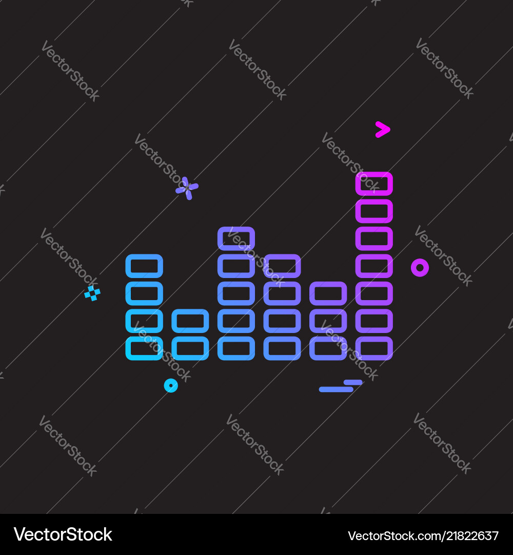 Bar graph icon design Vector Image