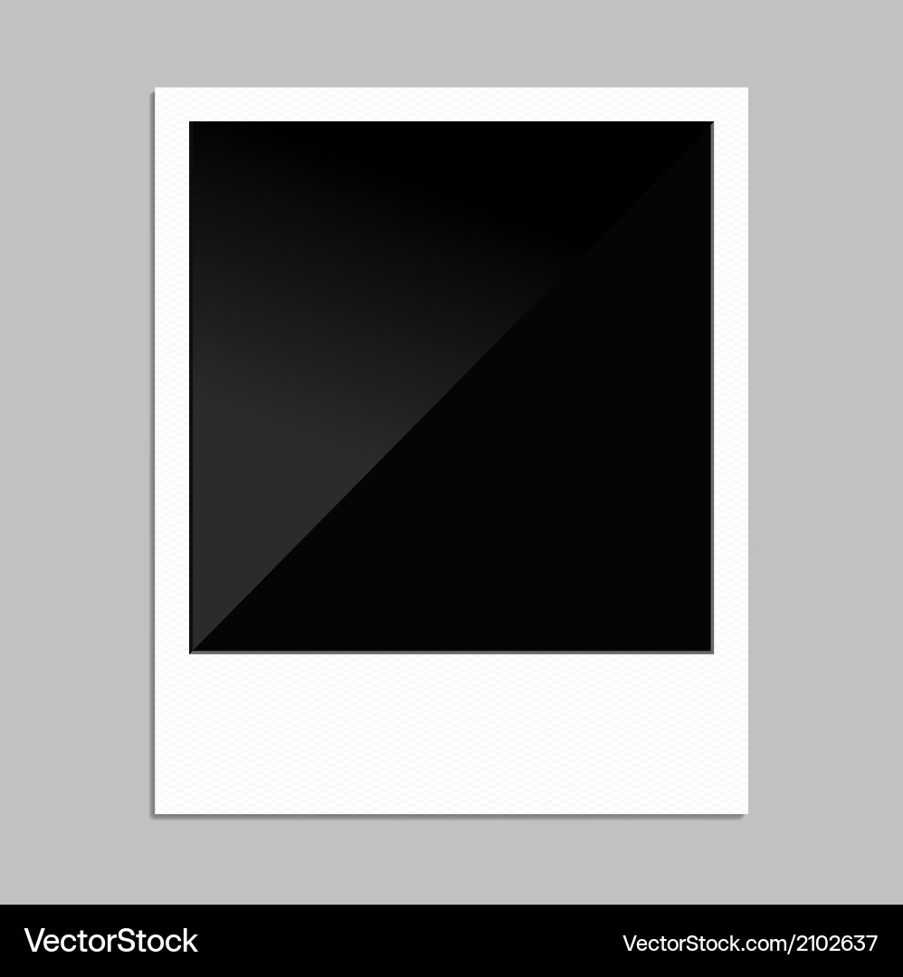 Classic Polaroid Frame Vector Image