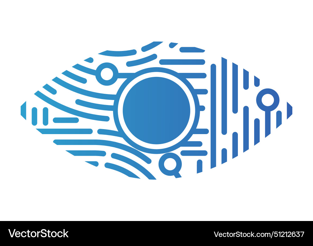 Concept network and cyber security in fingerprint Concept network and cyber security in fingerprint vector image