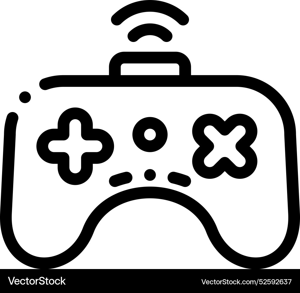 Controller icon thin linear style design isolated vector image
