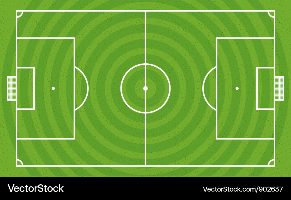 Green Football Field vector image