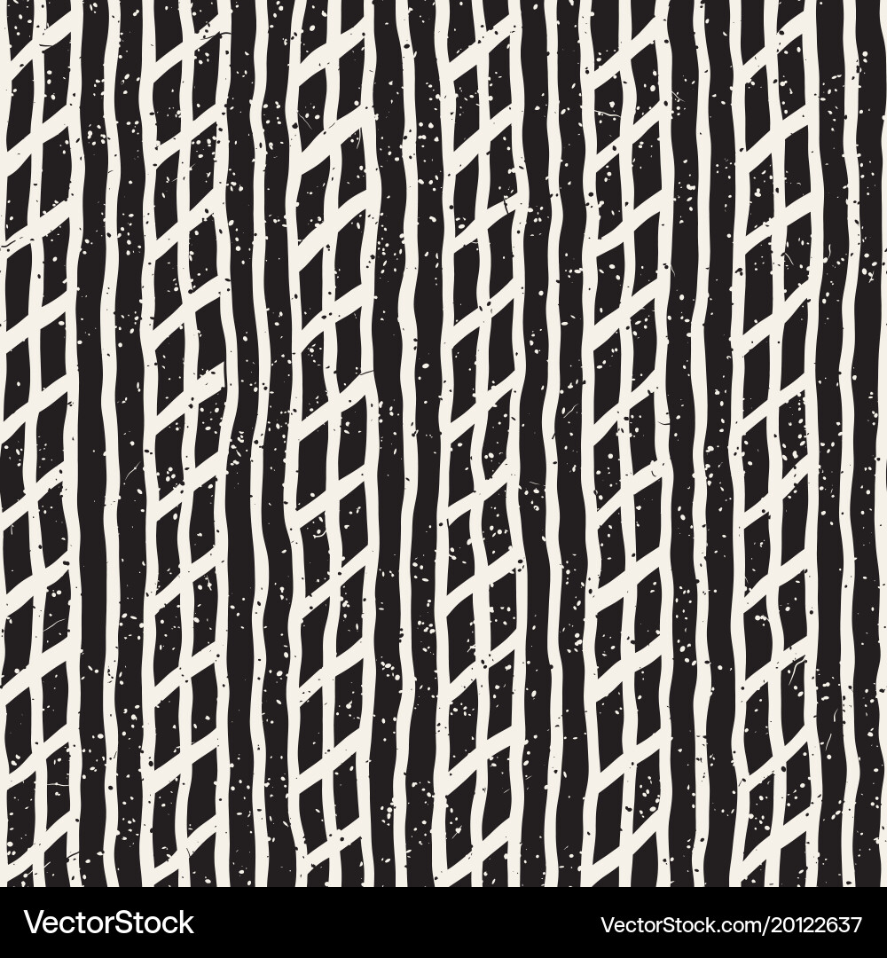 Hand drawn style seamless pattern abstract vector image