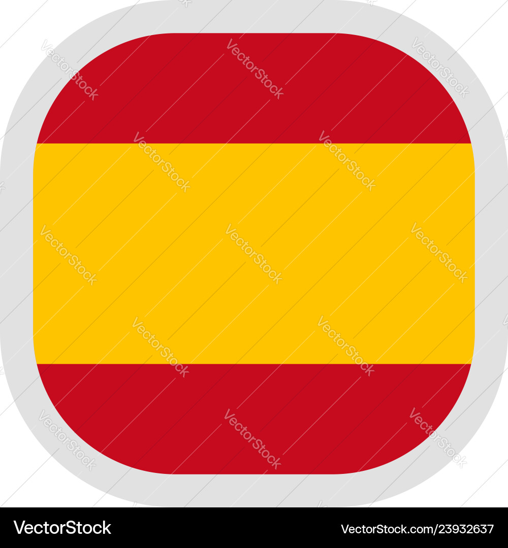 Icon square shape with flag on white background Icon square shape with flag on white background vector image