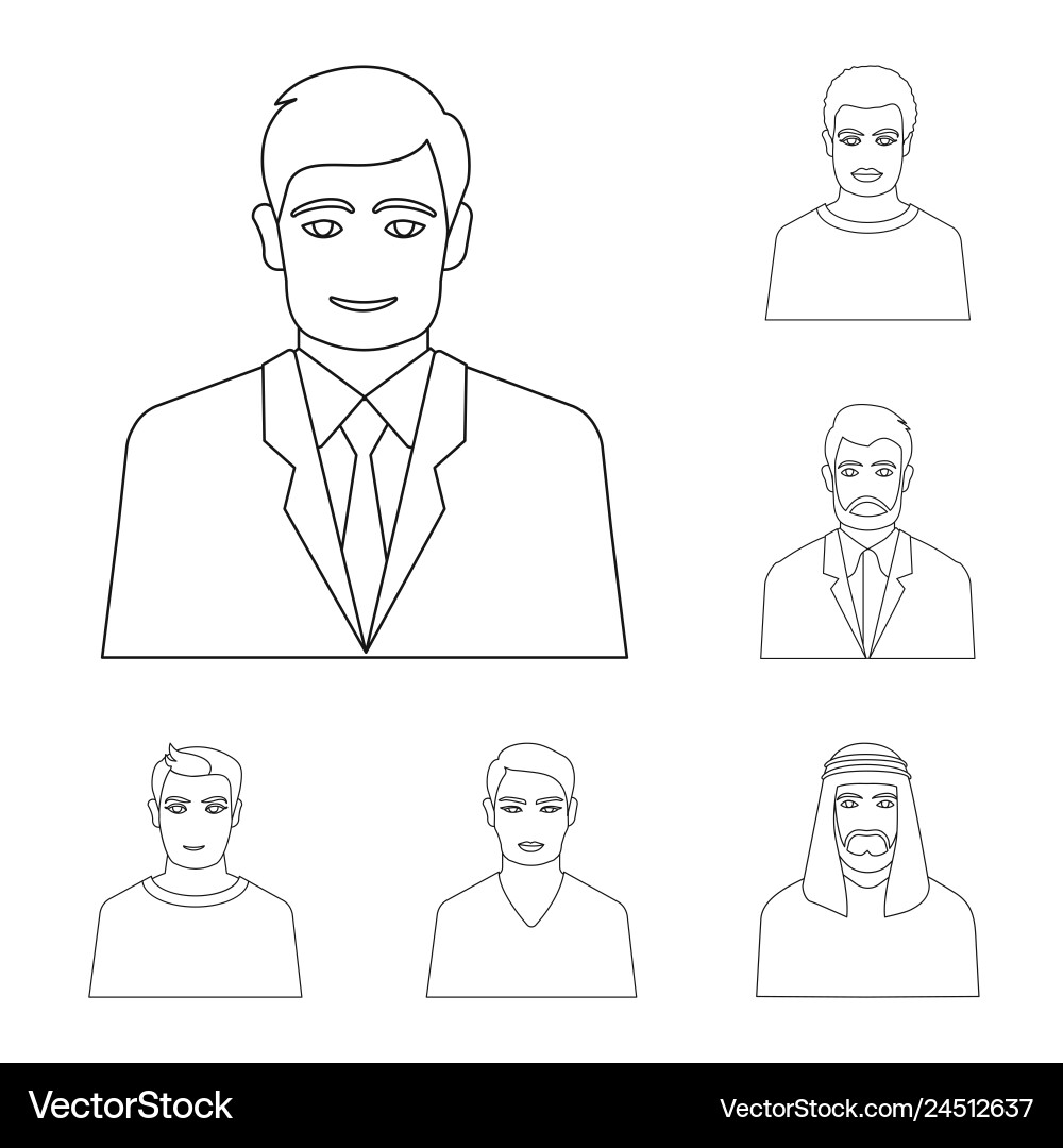 Isolated object of character and avatar icon Isolated object of character and avatar icon vector image