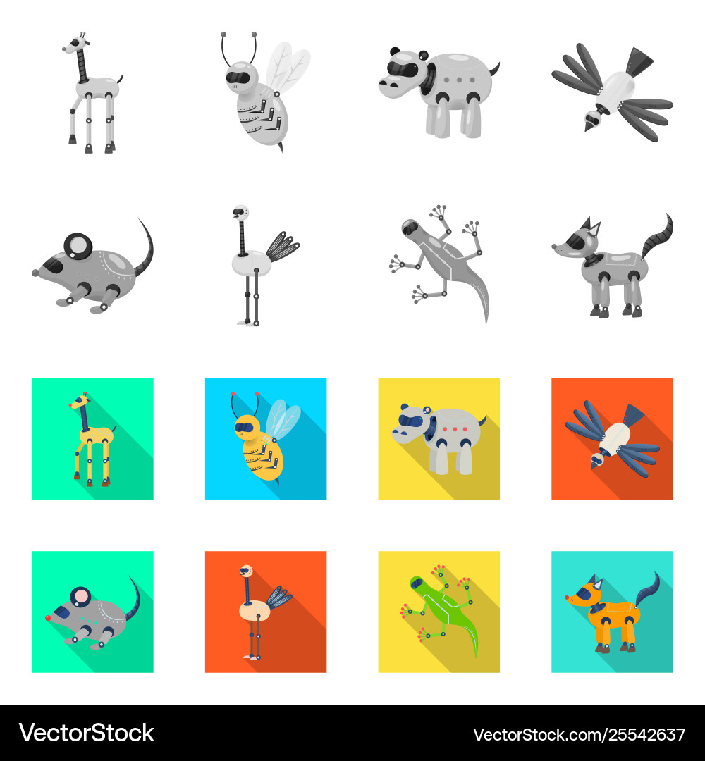 Isolated object toy and science icon set Isolated object toy and science icon set vector image