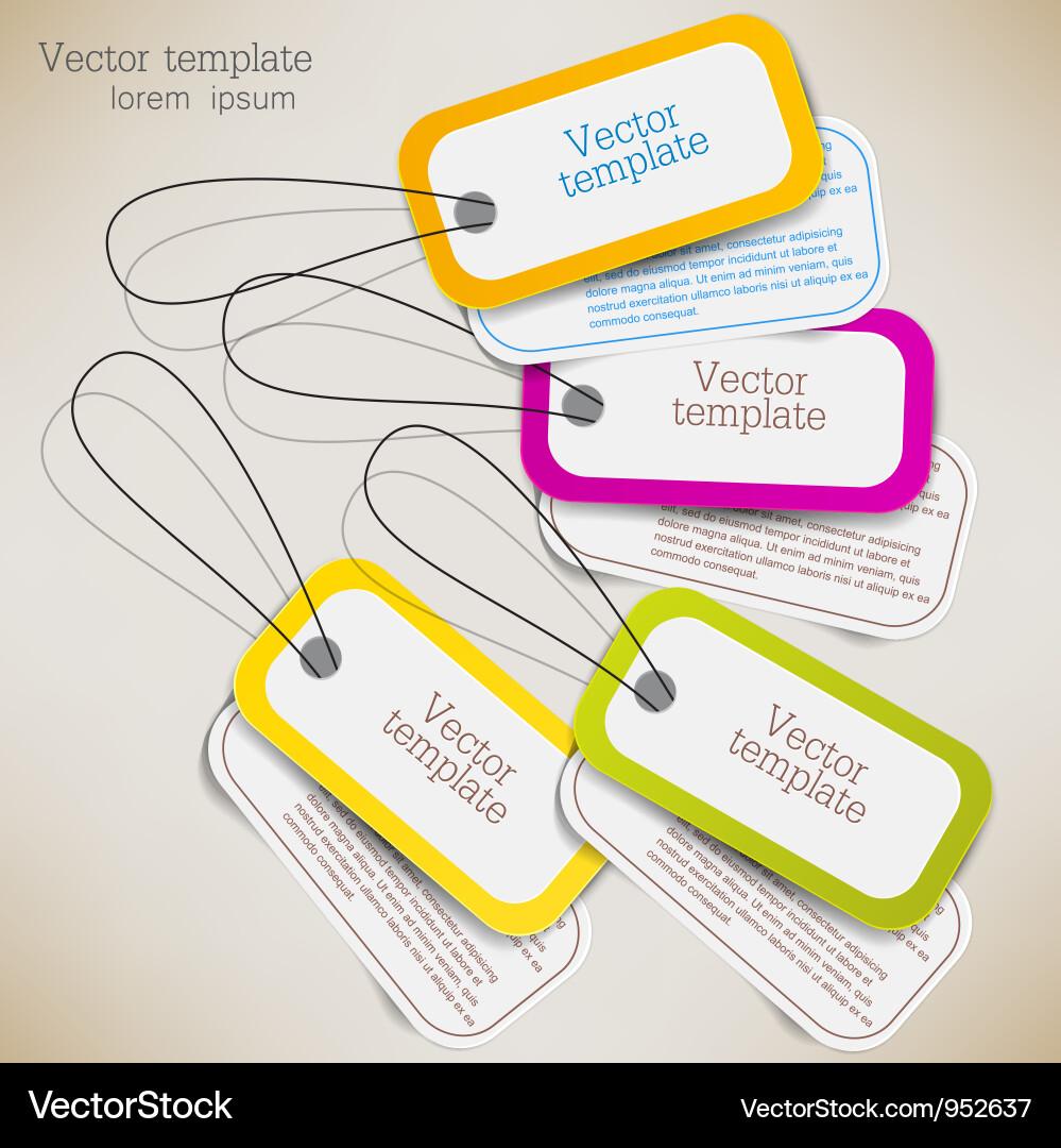 Label tags set Vector Image