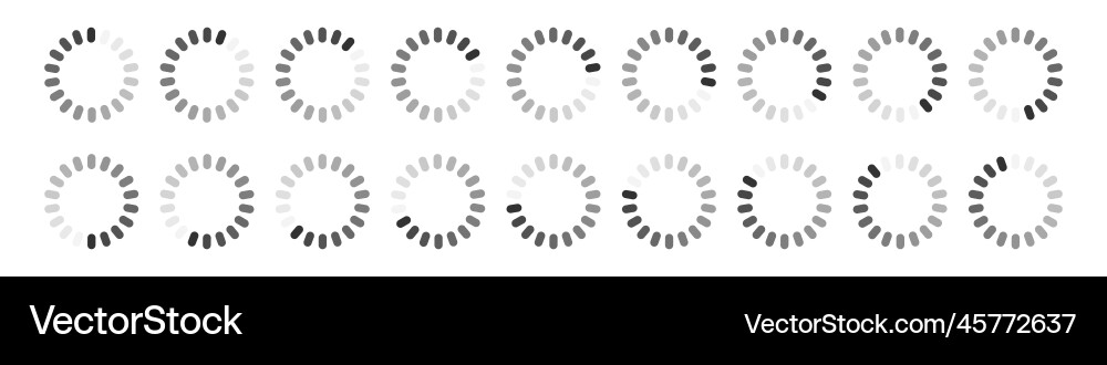 Load gif icon circle website buffer loader Load gif icon circle website buffer loader vector image