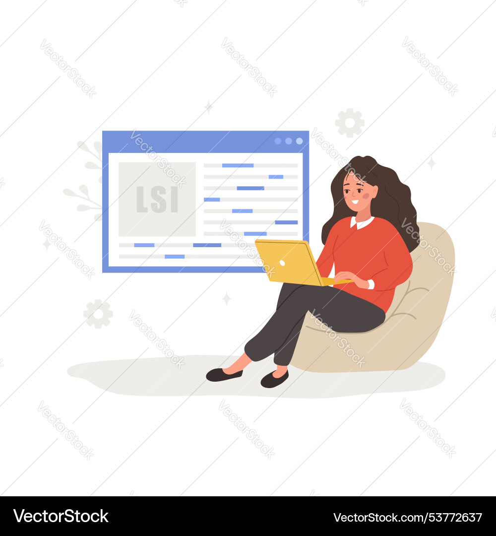 Lsi keyword latent semantic indexing key phrases vector image